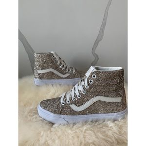 Vans Glitter SK8-Hi Skate Shoes Size 6.5